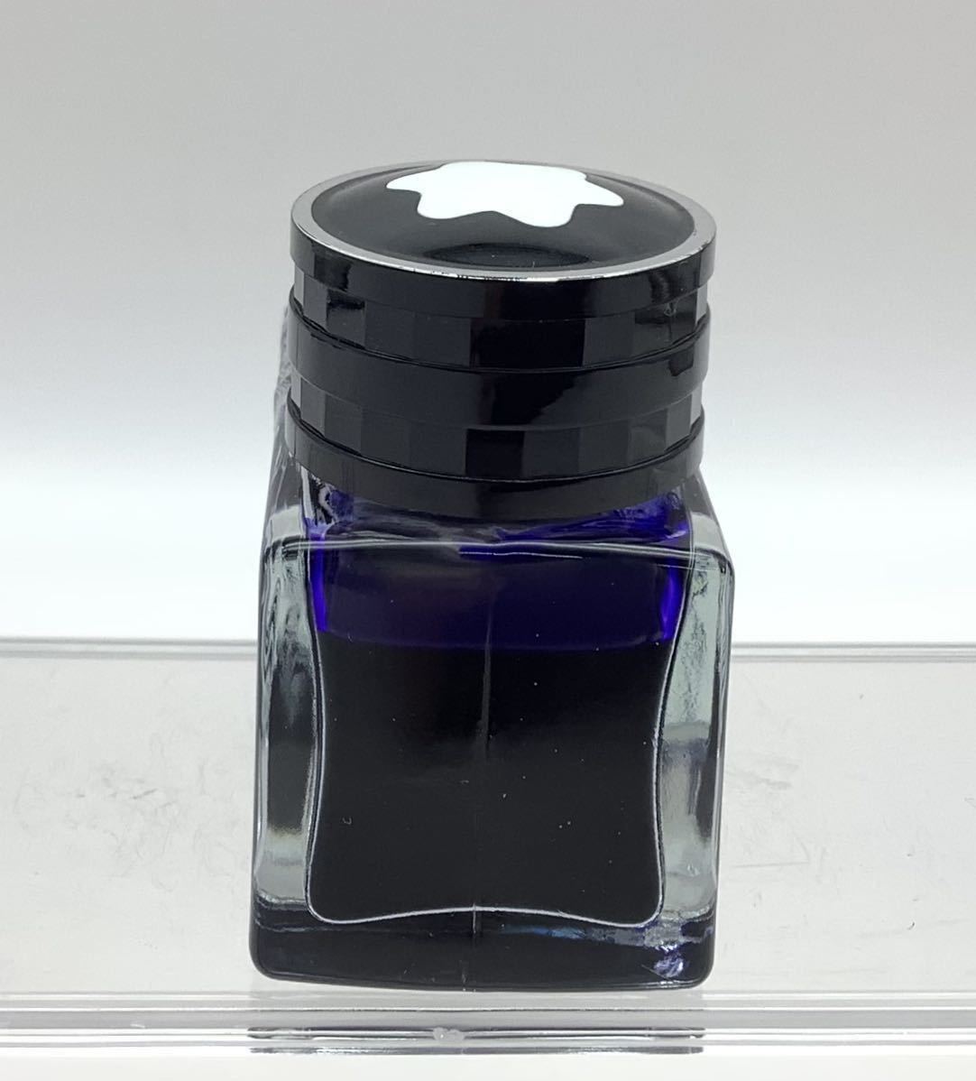 82 万年筆 インク MONTBLANC モンブラン ROYAL BLUE ロイヤルブルー ボトルインク ガラス瓶_画像4