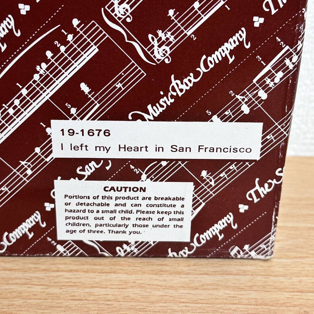 未使用 木製 バス型オルゴール サンフランシスコ ミュージックボックスカンパニー I left Heart in San Francisco_画像9