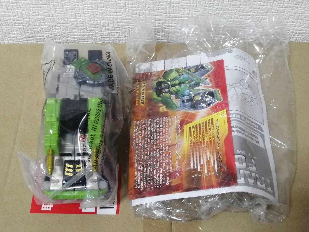 新品　トランスフォーマー　ボットコン2007 　スプラング 　スプリンガー 　Transformers Timelines Springer BotCon 2007 TFCC TCC_画像1