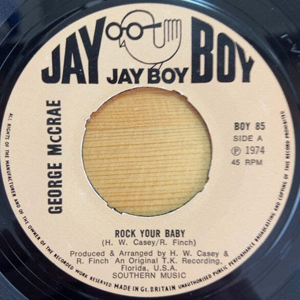 GEORGE MCCRAE ROCK YOUR BABY 45's 7インチ_画像1