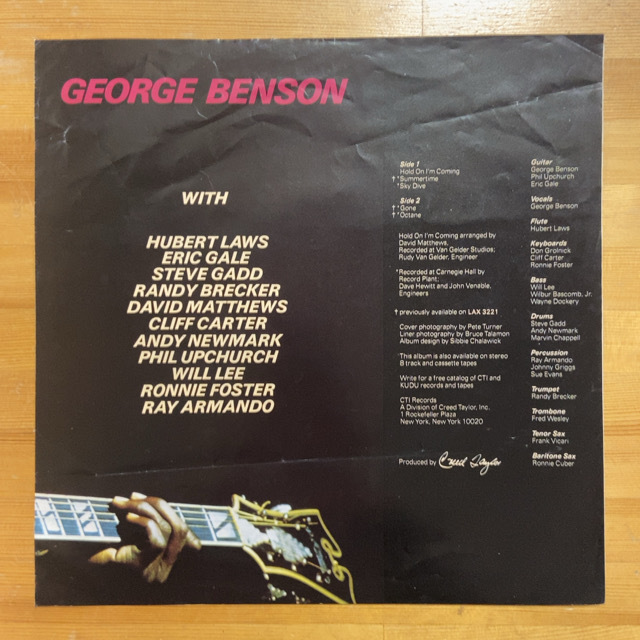 GEORGE BENSON SPACE (RE) LP_画像4