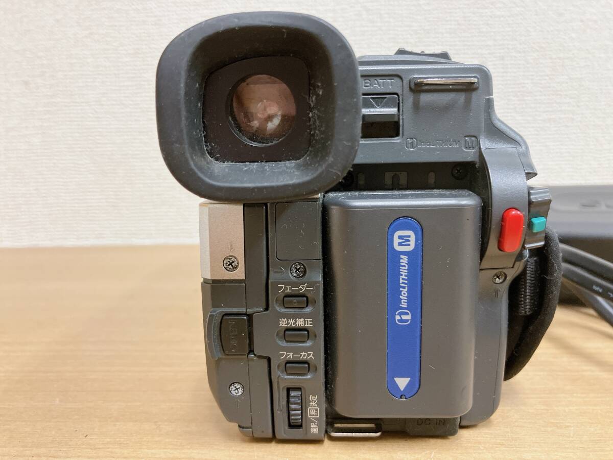 【SONY ソニー CCD-TRV96 NTSC Video Hi8 ビデオカメラレコーダー】ビデオカメラ/光学機器/ケーブル/P62-147_画像4