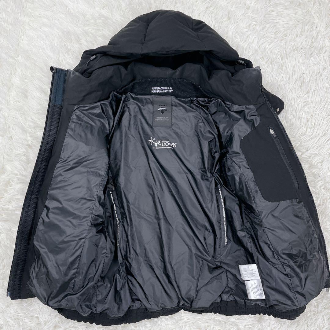 極美品　正規品　DESCENTE　ALLTERRAIN　デサント　オルテライン　ミズサワ　ブラック　ダウンジャケット　レディース　S　黒_画像7