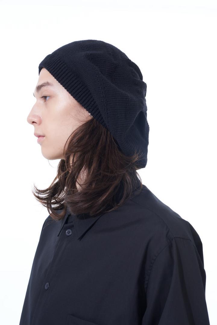 ★新品【YOHJI YAMAMOTO】 S'YTE ニットベレー　帽子　UNISEX／BLACK　ヨウジヤマモト Y's_画像2