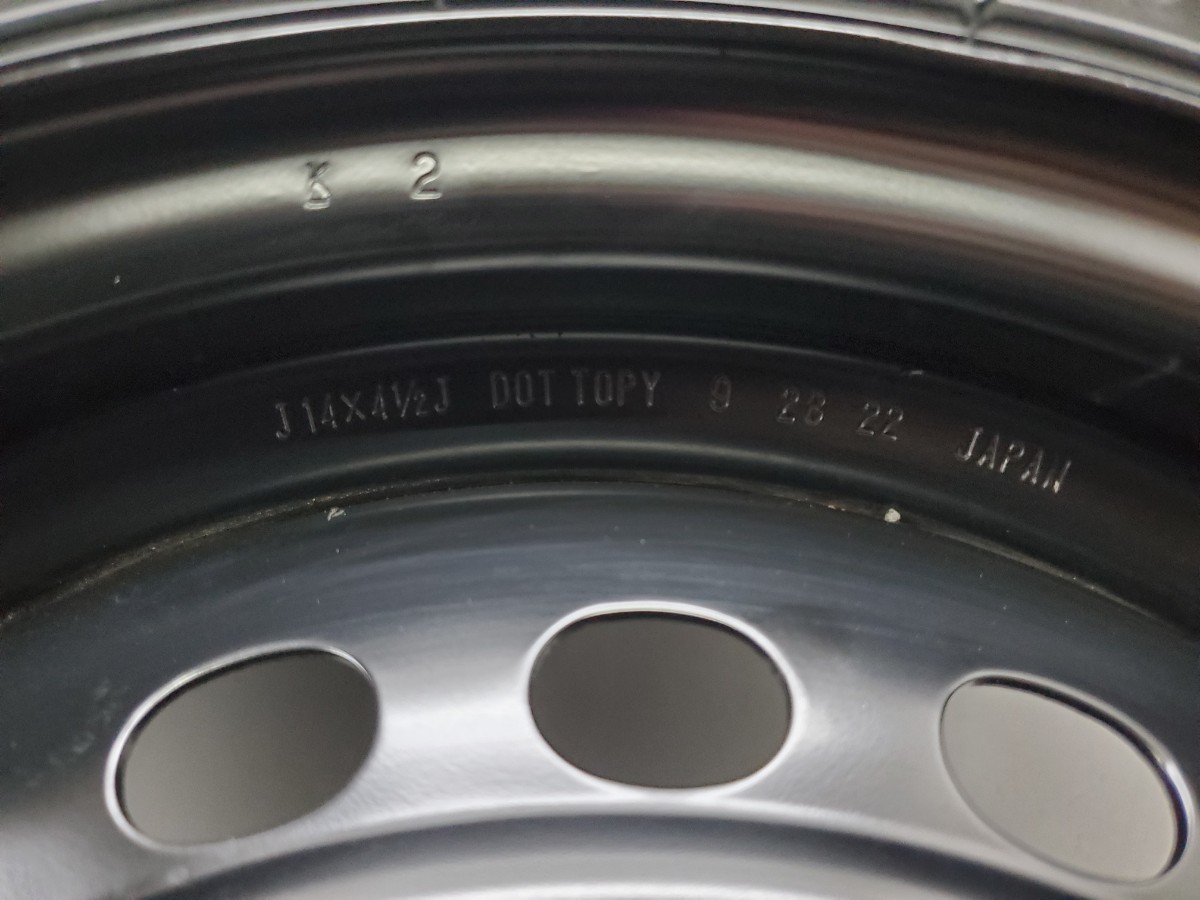 155/65R14 ラジアル 夏タイヤ サマータイヤ 新品 4本 ホンダ スチール付き 23年式 ブリヂストン製品 Nシリーズなど 美品 送料無料 T1094の画像4