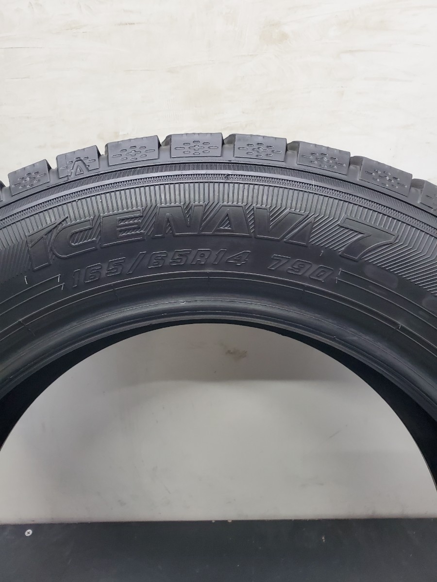 165/65R14 スタッドレス 冬タイヤ 1本 グッドイヤー ナビ7 バリ溝 深溝 21年式 送料無料 T2366_画像6