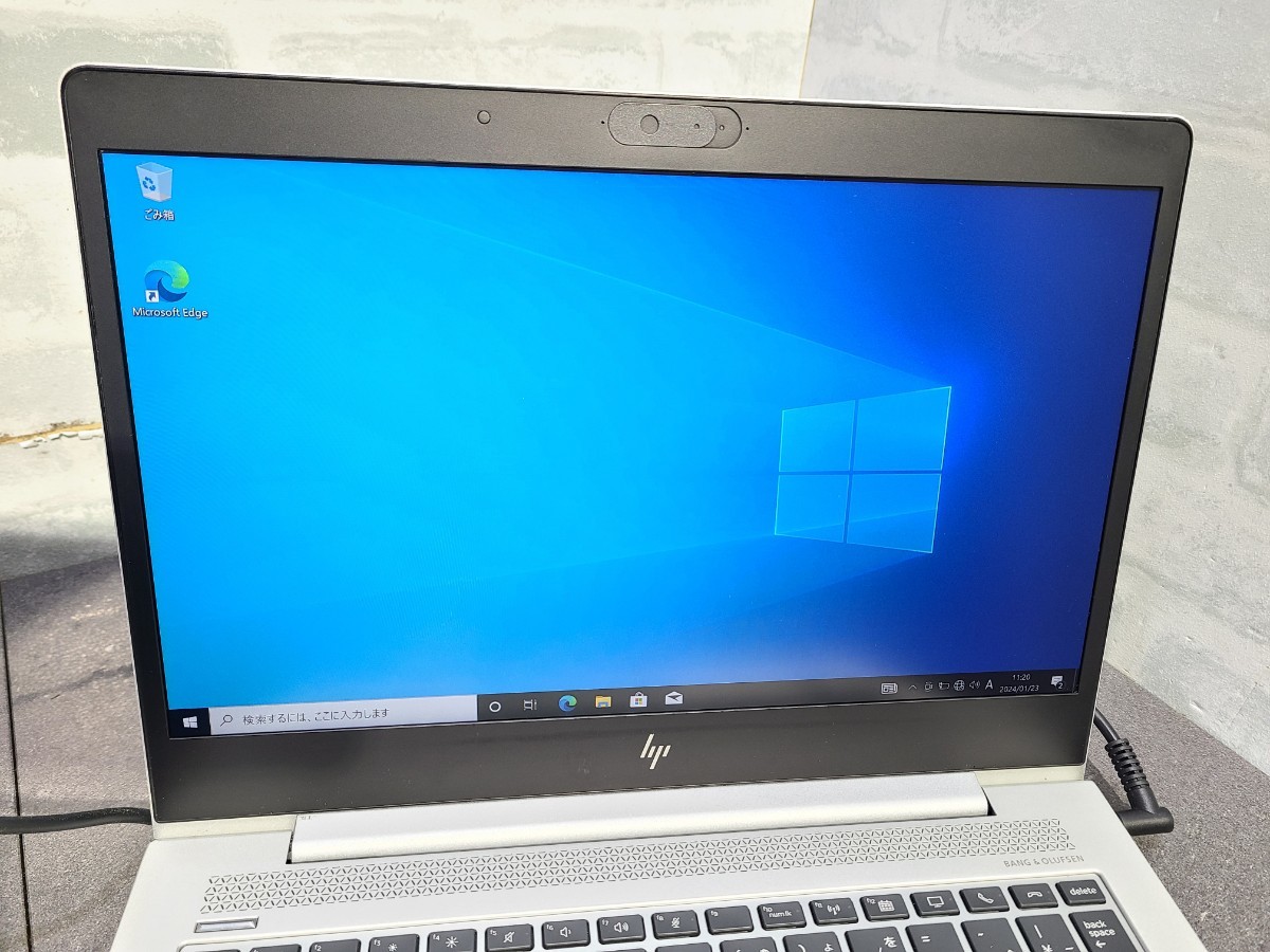 【中古品動作品】管1X85 HP EliteBook 830 G5 CPU core i5-8250U SSD256GB、メモリー8GB、バッテリー有り、クリーンインストール済み 傷有_画像2