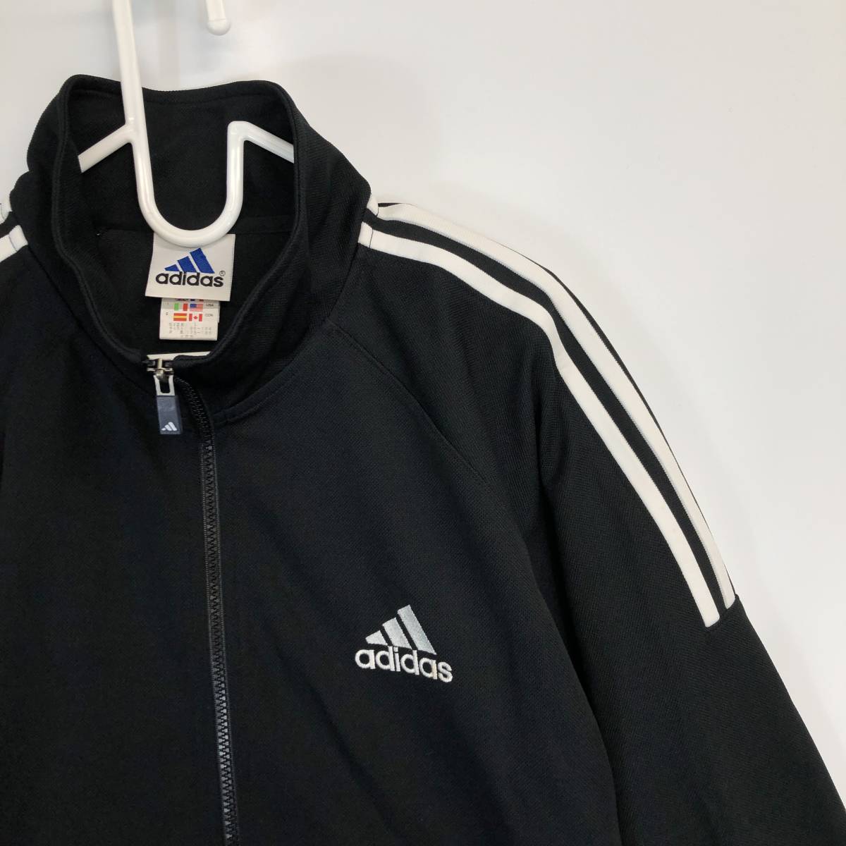 90s アディダス adidas トラックジャケット ジャージ ブラック L 90s アディダス adidas トラックジャケット ジャージ ブラック L
