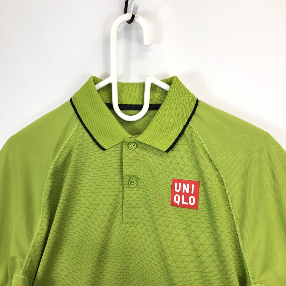 ユニクロ UNIQLO 半袖速乾ポロシャツ Sサイズ リーフグリーン テニス 341-170118 錦織_画像2