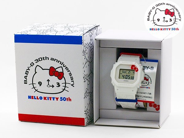 新品/限定カシオ CASIO BABY-G×HELLO KITTY コラボ 腕時計 BGD-565KT-7JR_画像5