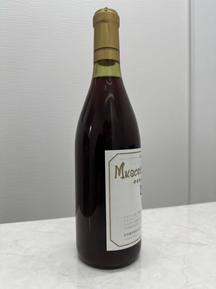 未開封　新巻葡萄酒　ゴールドワイン　マスカット　ベリー　720ml 赤ワイン　2019年_画像5