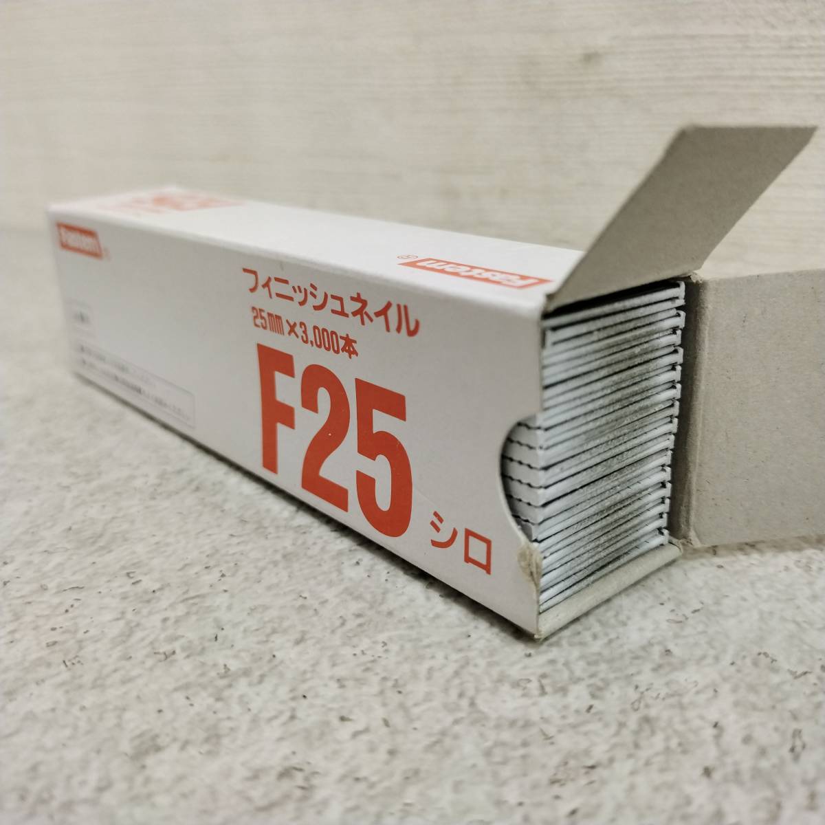 2k4983cf 未使用 計30箱 タチカワ フィニッシュネイル F15 F25 15mm/25mm 3000本入り シロ/白 各種内装仕上げ打ち まとめ売りの画像5