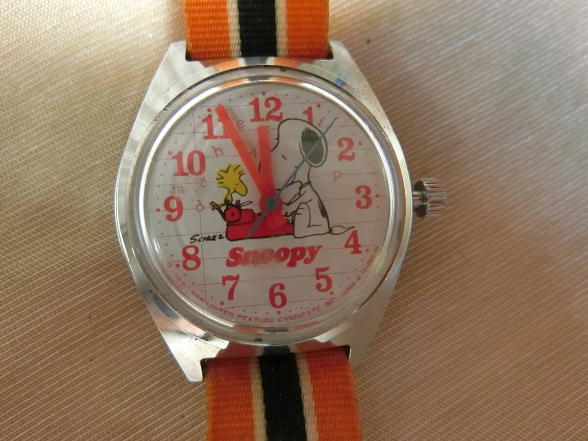 ★スヌーピー 手巻き 腕時計 4－120418 ★ジャンク品の画像1