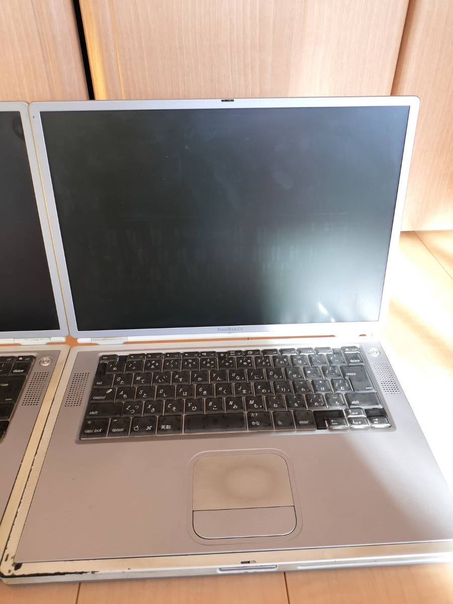 ジャンク Apple Power Book G4 M5884 a1001 2台まとめ_画像6