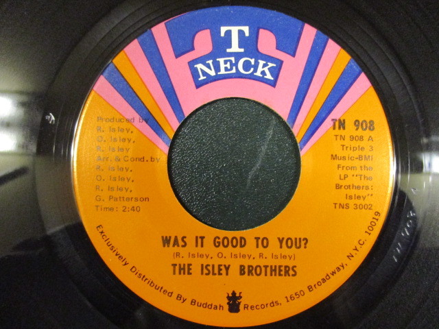 The Isley Brothers ： Was It Good To You? 7'' / 45s ★ Soul / Funk ☆ c/w I Got To Get Myself Together // 5点で送料無料_画像1