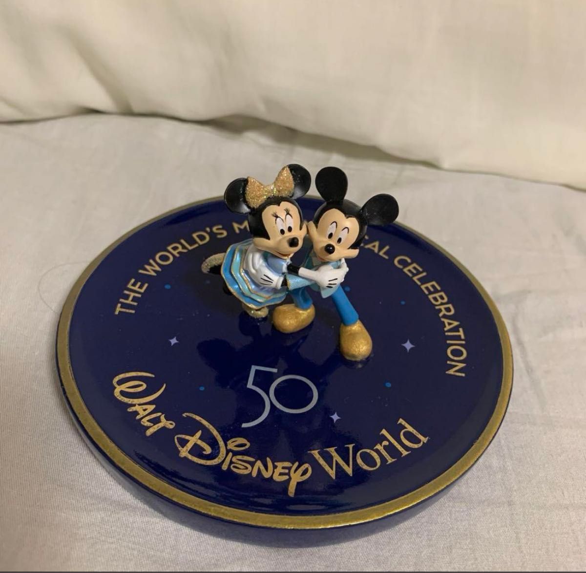 wdw50周年　アクセサリートレイ　スタンド　小皿　フィギュア　置物　ディズニー　ウォルトディズニーワールド　ミッキー　ミニー