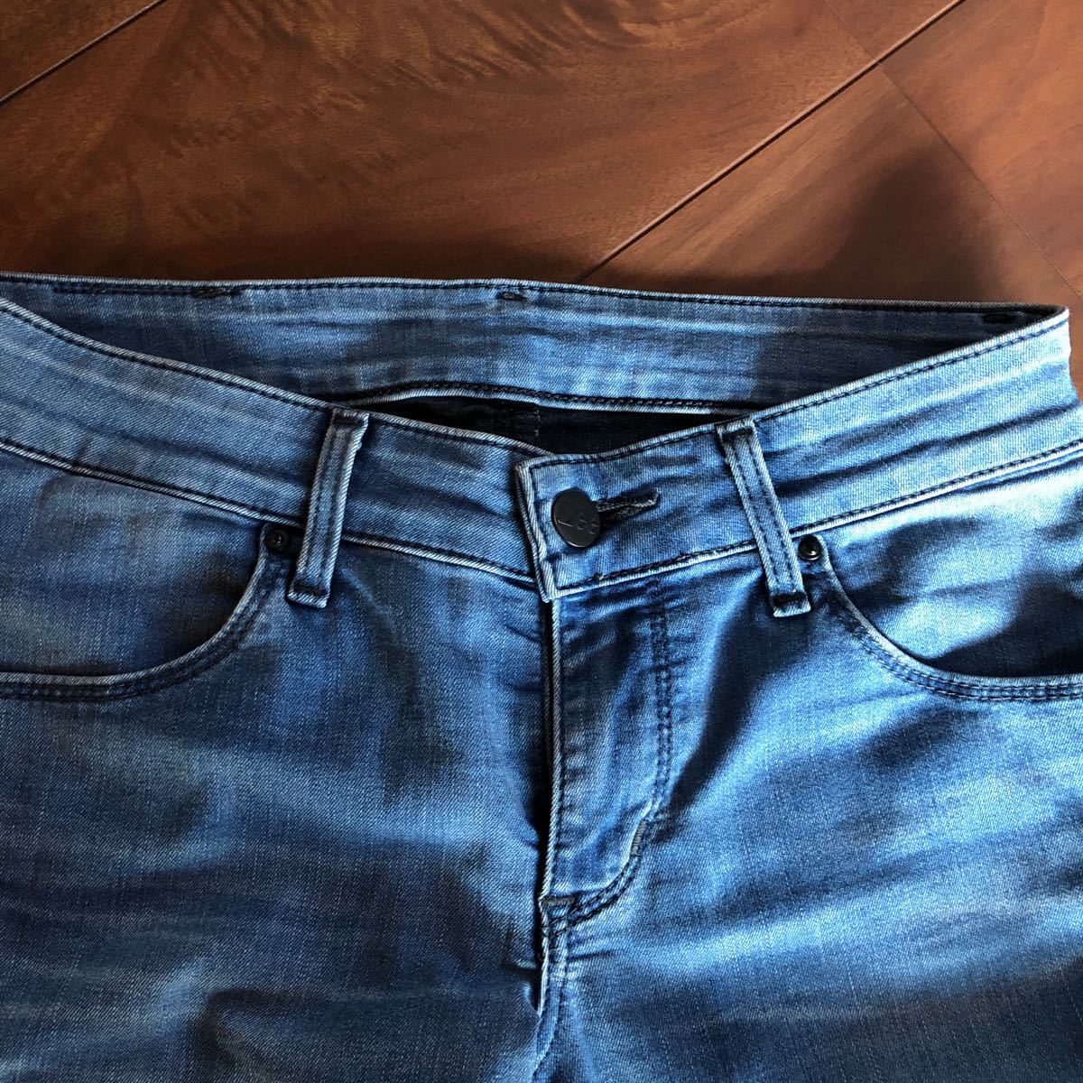 [USED]Lee JAGGINGS Lee je серебристый s стрейч джинсы размер XS