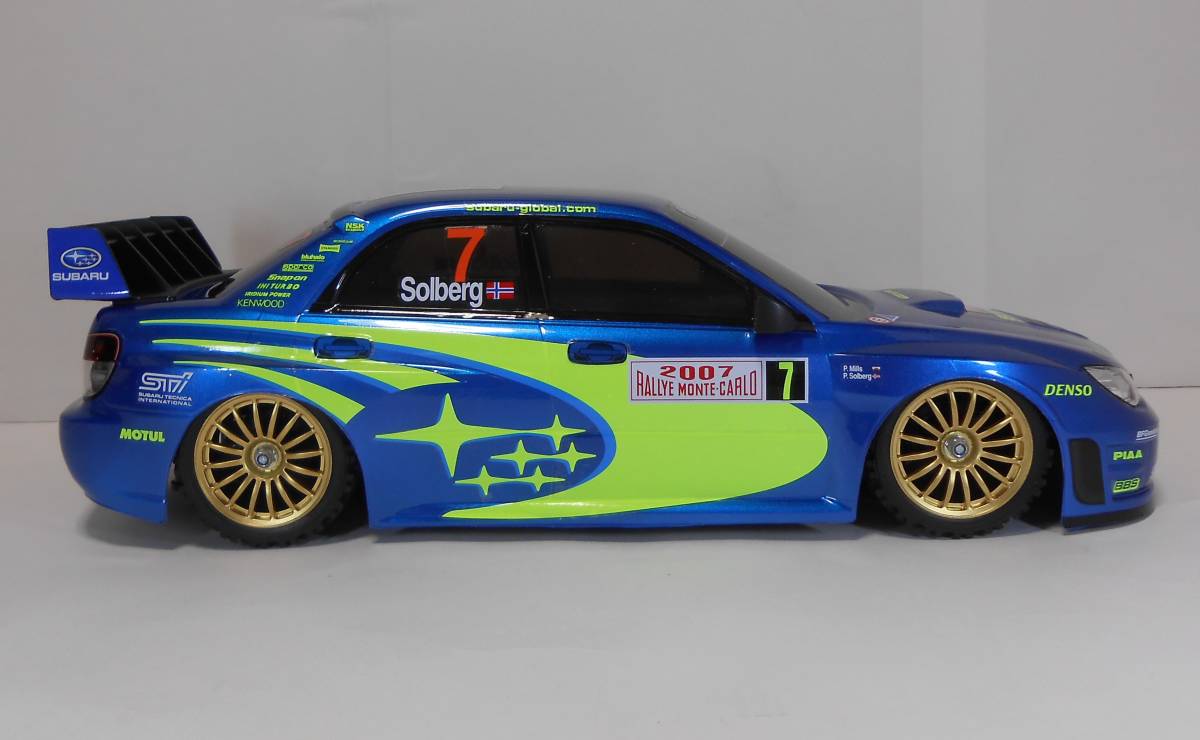 タミヤ 1/10RC スバル インプレッサ WRC モンテカルロ’07　塗装済み　ボディのみ _画像7