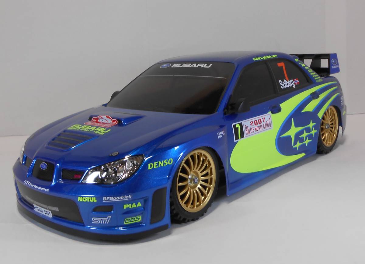 タミヤ 1/10RC スバル インプレッサ WRC モンテカルロ’07　塗装済み　ボディのみ _タイヤホイールは付属しません