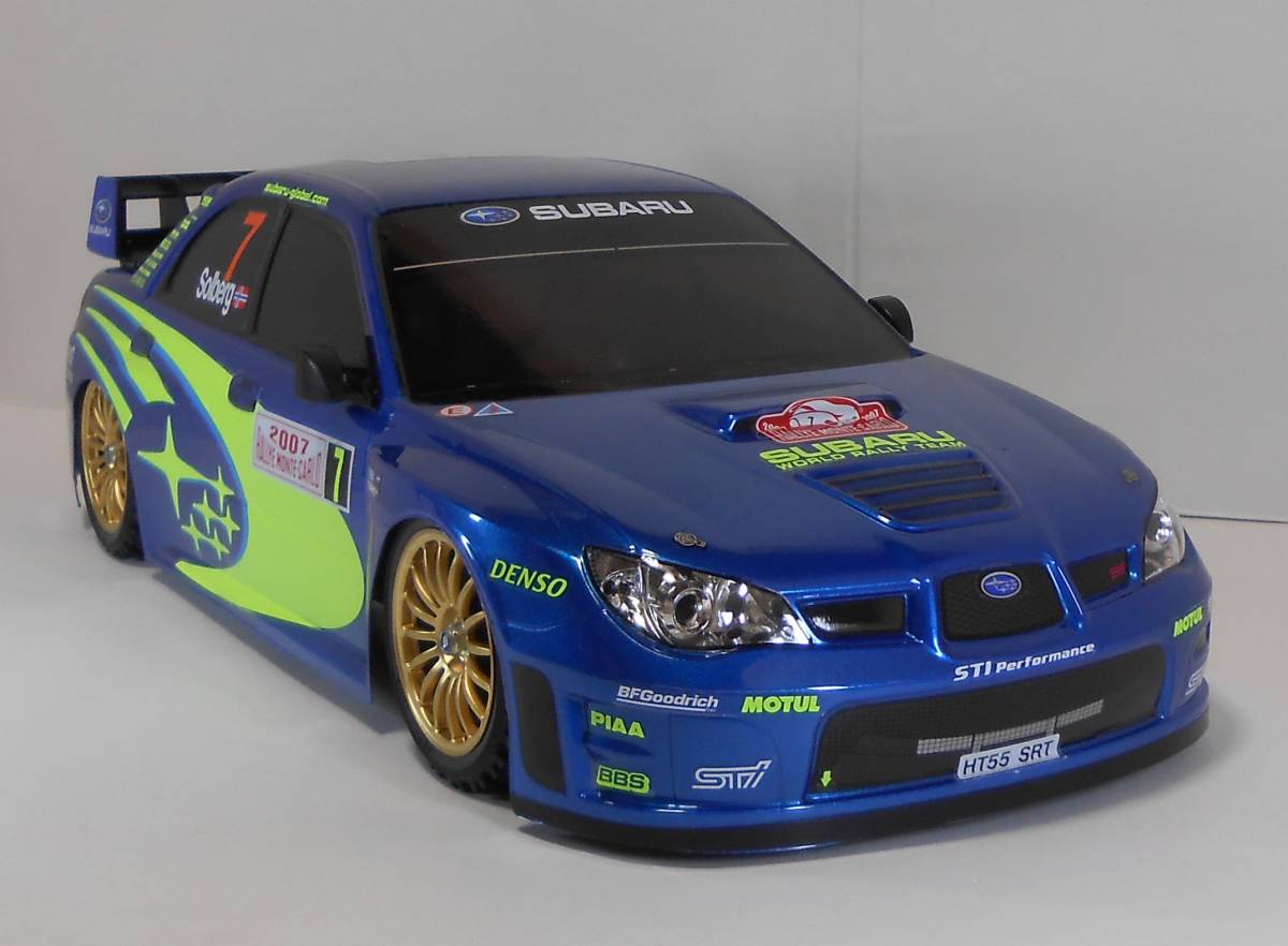 タミヤ 1/10RC スバル インプレッサ WRC モンテカルロ’07　塗装済み　ボディのみ _ボディのみの出品です