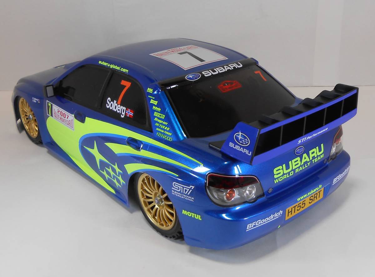 タミヤ 1/10RC スバル インプレッサ WRC モンテカルロ’07　塗装済み　ボディのみ _画像4