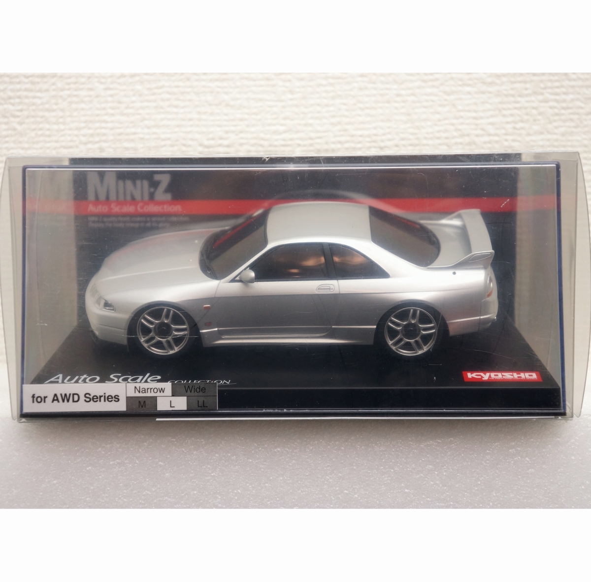 【送料込】京商 ミニッツ スカイライン GT-R Vスペック R33 シルバー (関連 Kyosho SKYLINE AWD MINI-Z ASC オートスケールコレクション)_画像1