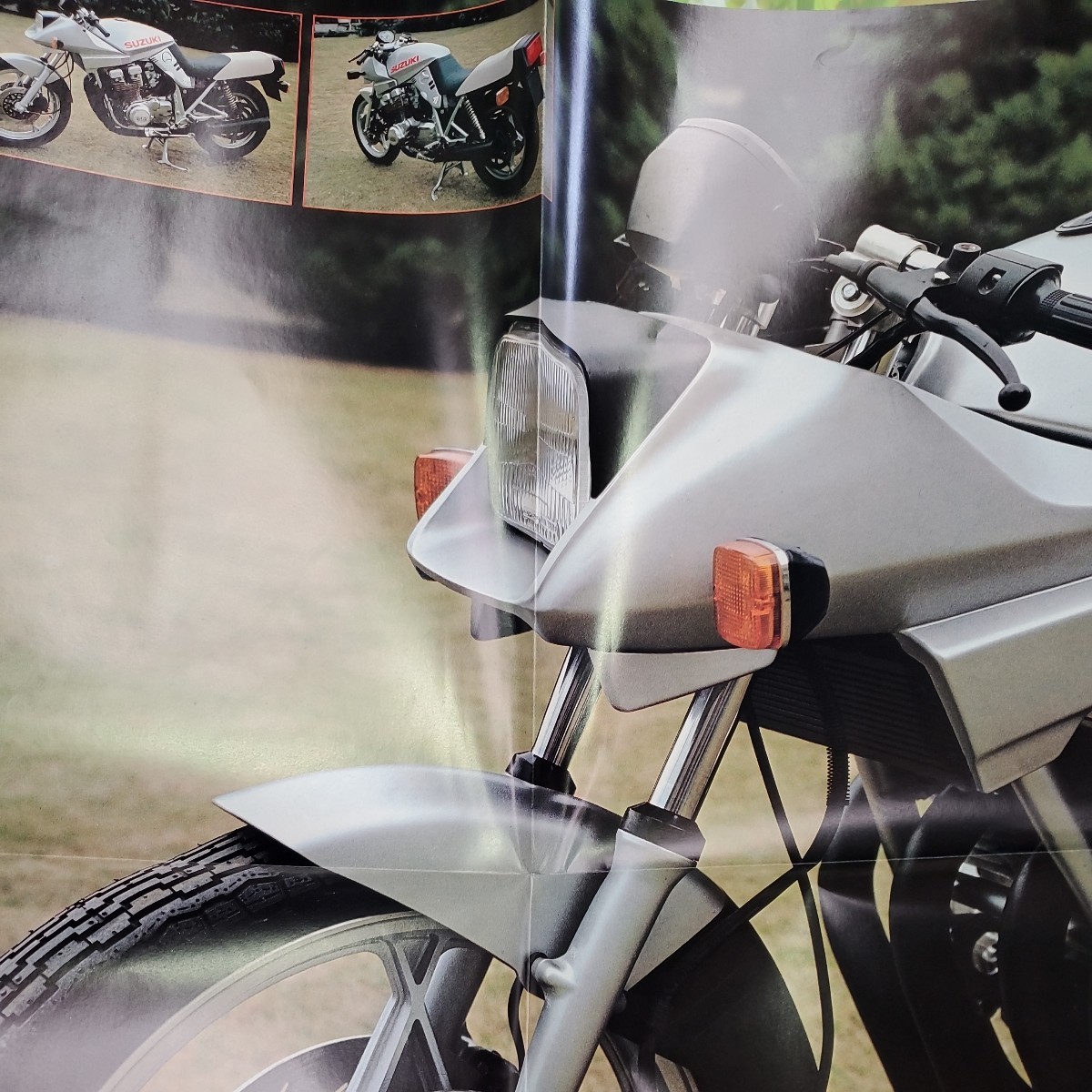 SUZUKI GSX1100S KATANA　ポスター　'81年1月号特別付録　オートバイ　バイク　約50cm×71cm_画像5