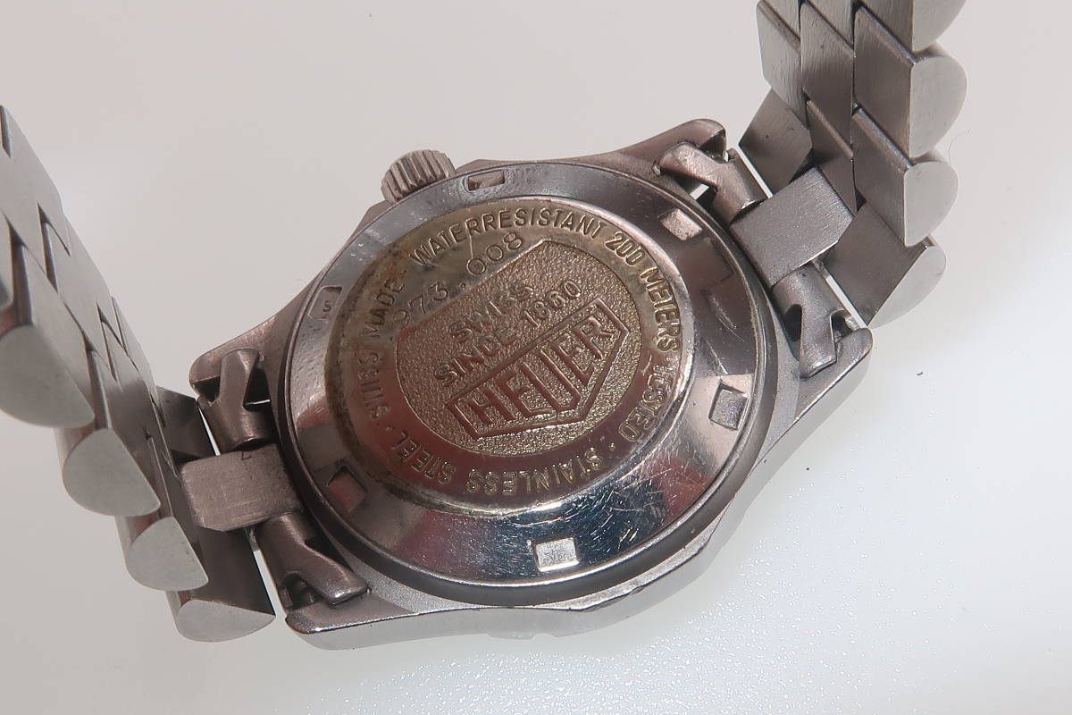 ▲▽TAG HEUER タグホイヤー 2000シリーズ 973.008 SS レディース クォーツ 腕時計△▼_画像6