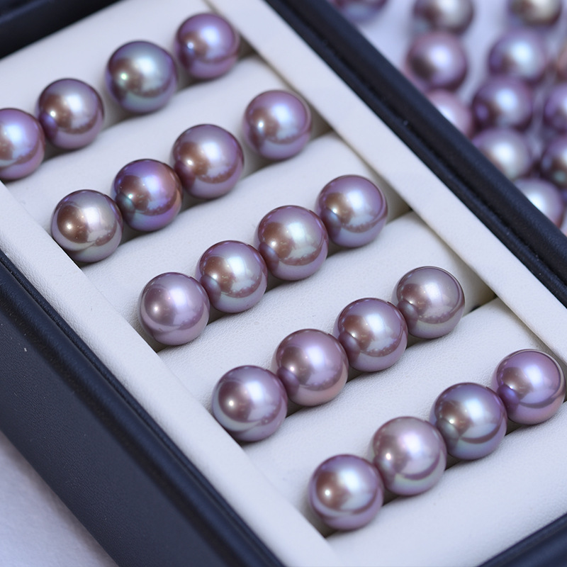 天然本真珠 大粒淡水パール 卸売り 11-12mm AAA品質 淡水珍珠 超綺麗 裸 真珠 DIY パープル ピンク 人気の真珠 超レア ジュエリー zz02_画像10