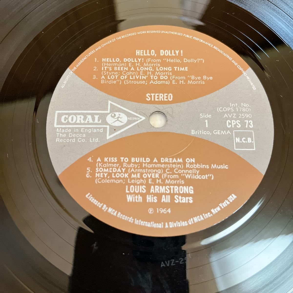 【US盤米盤】LOUIS ARMSTRONG HELLO DOLLY! ルイアームストロング ハロードーリー / LP レコード / COPS 1780 / ジャズ /_画像9