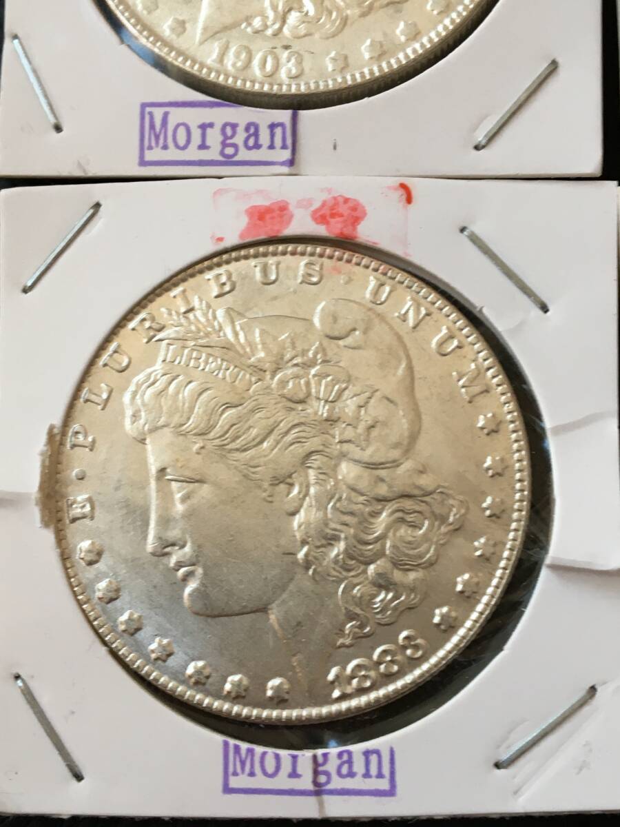 KS28)アメリカ古銭　モルガン・ダラー　9枚_画像5
