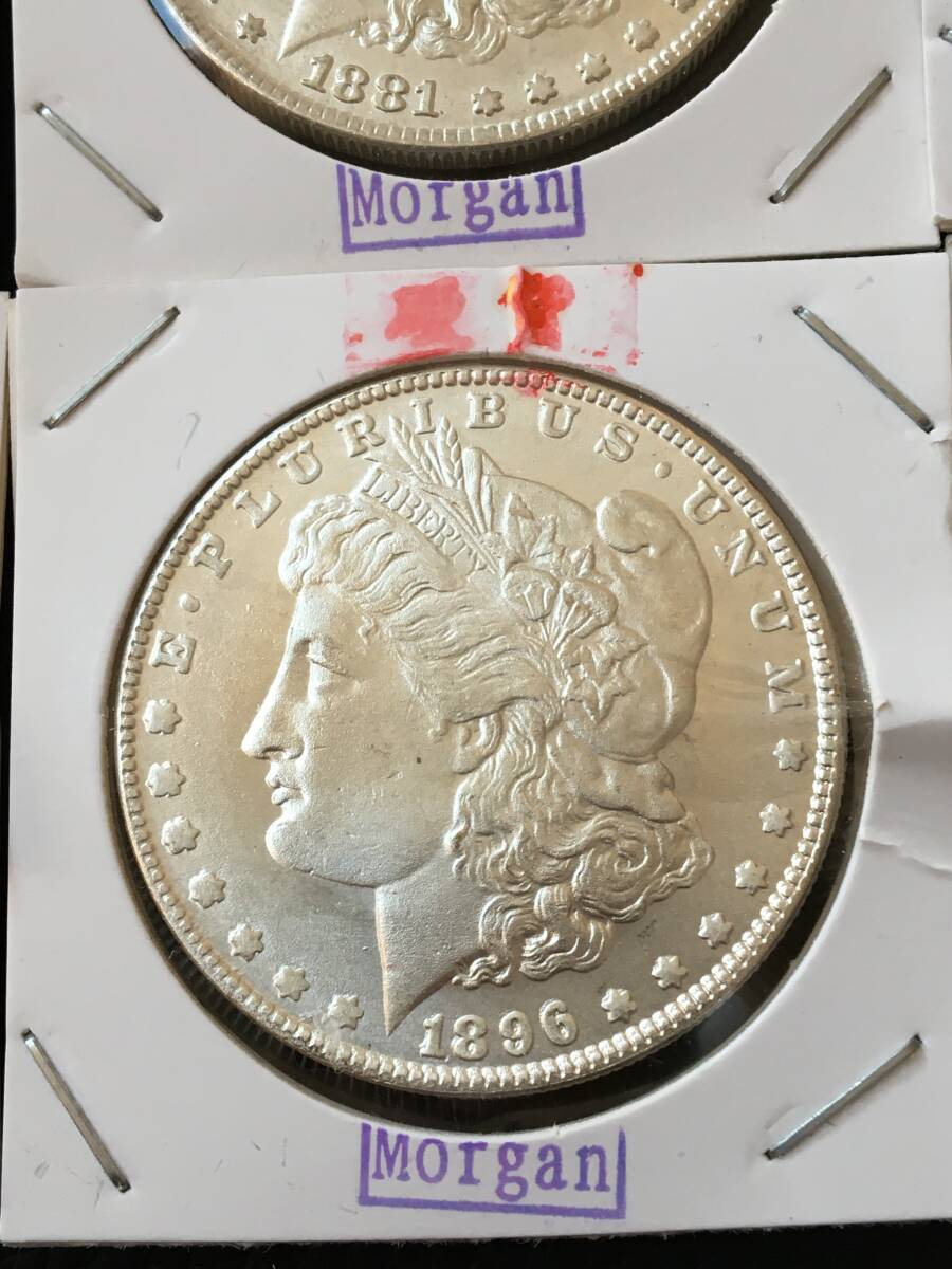 KS28)アメリカ古銭　モルガン・ダラー　9枚_画像6