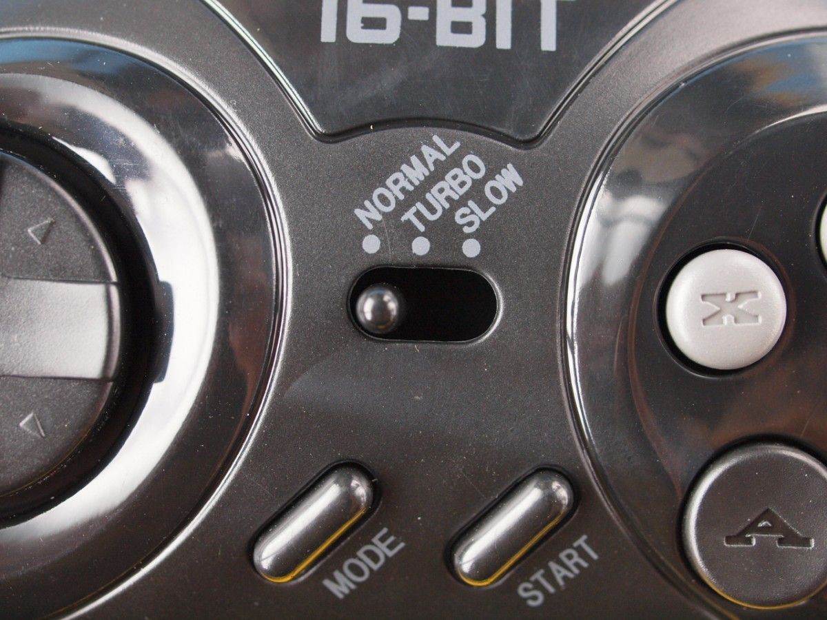 メガドライブ マスターシステム ６Bパッド互換品　連射装置・MODEボタン付き　　＃コントローラー