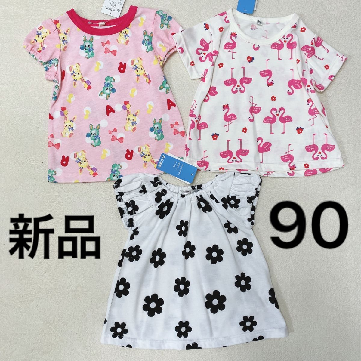 Tシャツ 半袖 90 H&M 西松屋　テータテート バースデイ　shein 韓国子供服　女の子