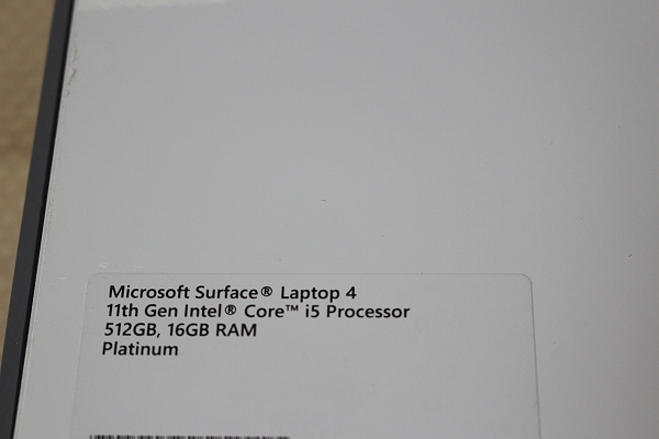 ★美品！Microsoft Surface Laptop4 プラチナ [13.5型/Win11Home/Corei5-1135G7/メモリ：16GB /SSD：512GB] 5AI-00086★_画像7