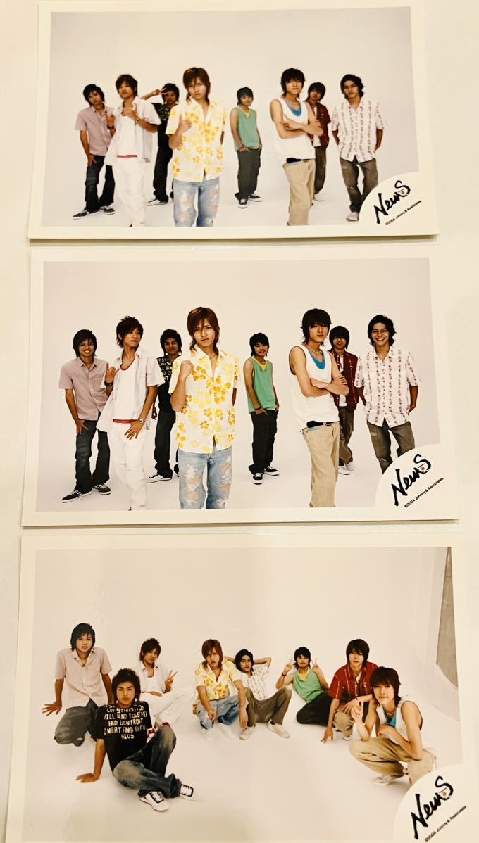 NewS ニュース ジャニーズ Johnnys デビュー当時やチェリッシュなど 8人の頃 公式 フォト写真 10枚セット 山下智久錦戸亮手越祐也増田貴久_画像3