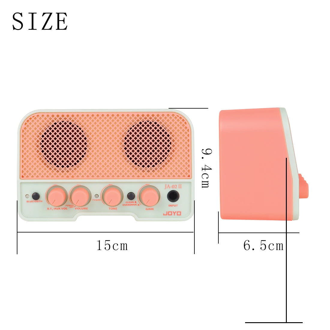 #0854#Joyo-Bluetooth имеется Mini электрический гитарный усилитель, беспроводной . отправка, основа усилитель, гитара аксессуары. розовый цвет распродажа 