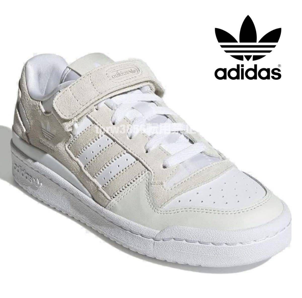  новый товар не использовался Adidas FORUM LOW[27.5cm] форум натуральный кожа кожа натуральная кожа adidas спортивные туфли Adidas 5919 low cut серый обувь 