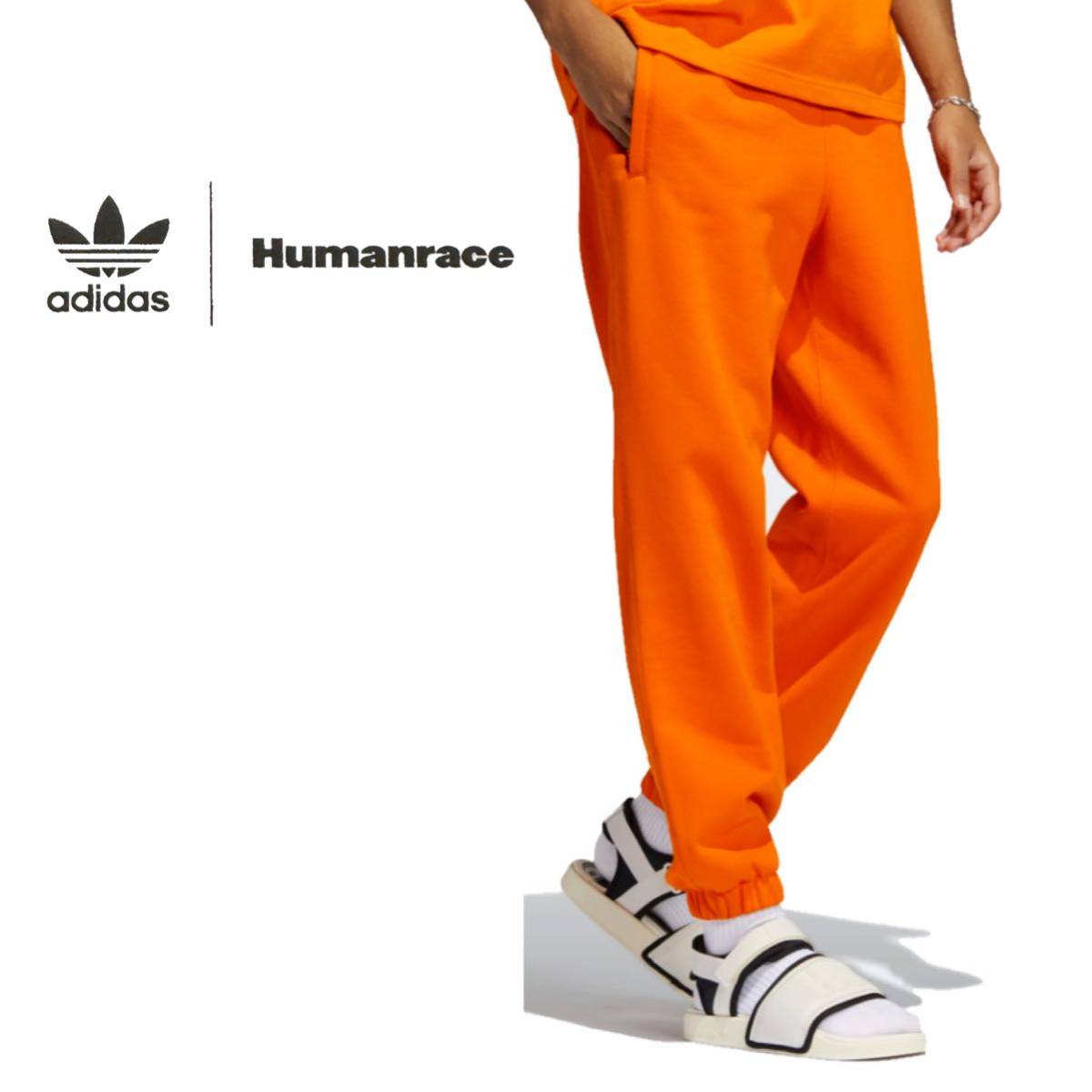 新品 ファレル adidas スウェット パンツ【3XL】定価12100円 Humanrace ヒューマンレース オレンジ PW アディダス 9914 パンツ_画像1