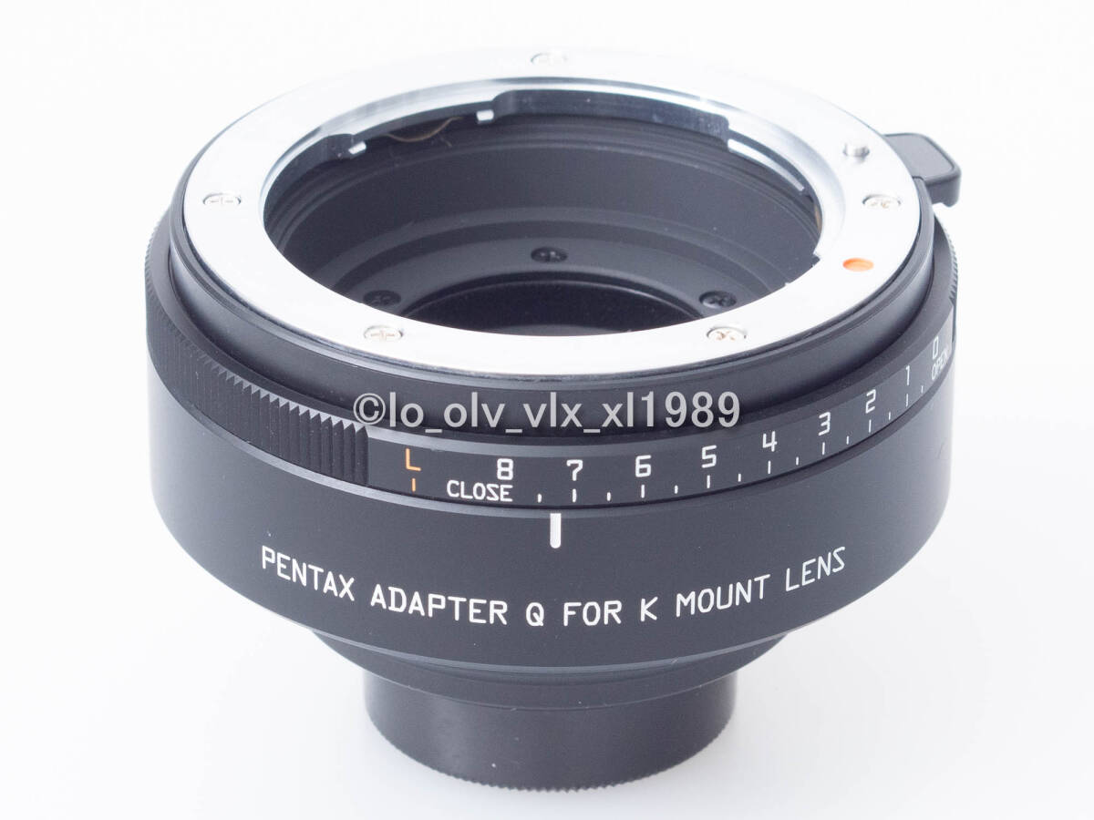 PENTAX ペンタックス Kマウントレンズ用アダプターQ ADAPTER Q FOR K MOUNT LENS