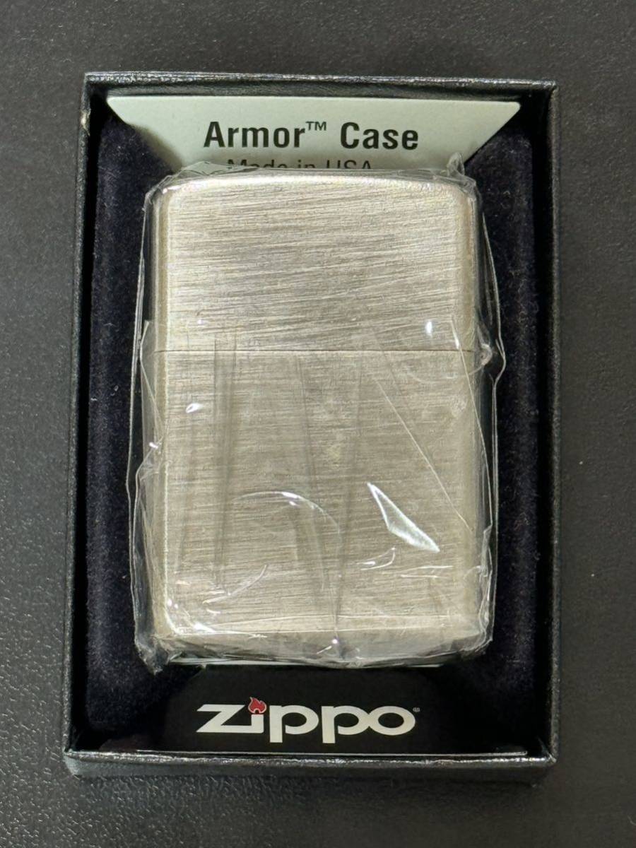 zippo feather Armor Case フェザー アーマー 初期型 2013年製 Heavy Wall 特殊加工品 羽 筆記体 デットストック ケース 保証書_画像4