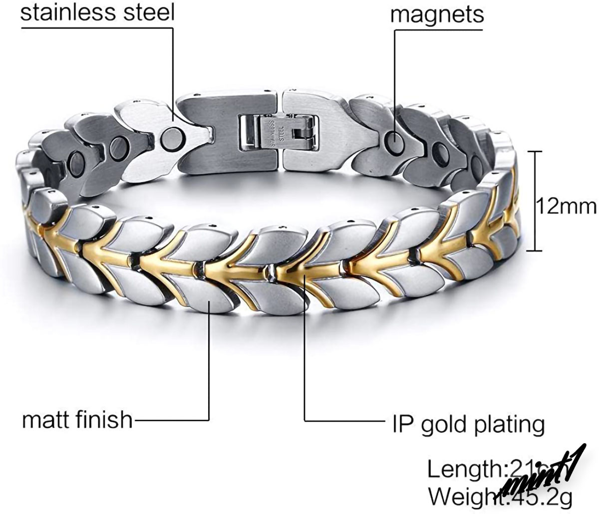 [ design characteristic . to be fixated ] germanium bracele men's heta my to titanium stainless steel allergy free accessory . profit 