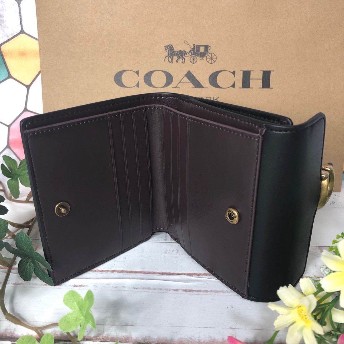 COACH コーチ 折り財布 ブラウン　シグネチャー　新品