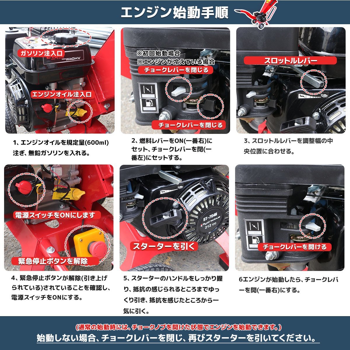 2台特売！鶴型 7.5馬力 エンジン式粉砕機 ウッドチッパー ガーデンシュレッダー 212cc 最大処理径70ｍｍ/ 竹 枝 樹木粉砕【営業店止め】の画像9