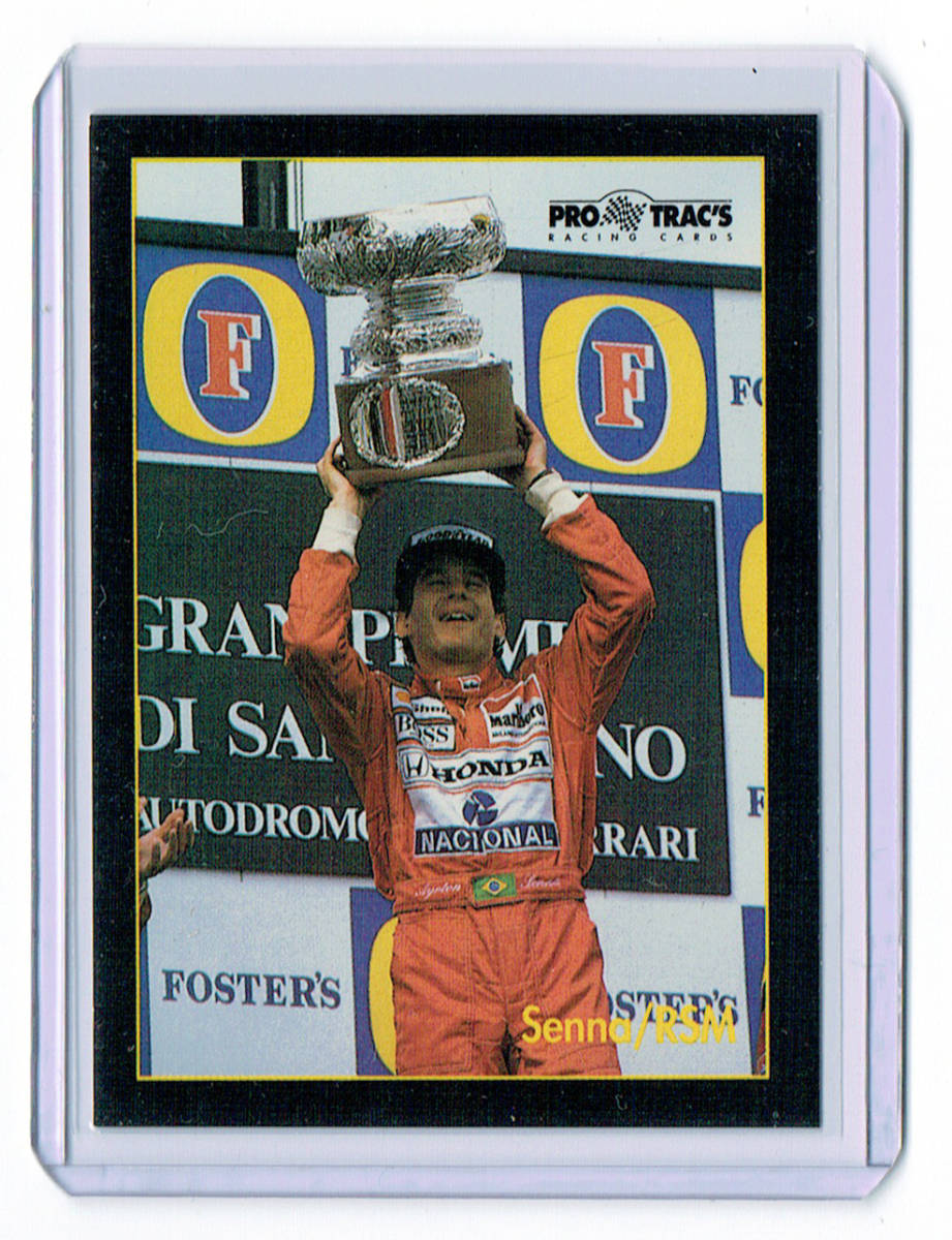 レア ★【Ayrton Senna ／ アイルトン・セナ】1991 PRO TRAC'S RACING CARDS Formula One #151_画像1