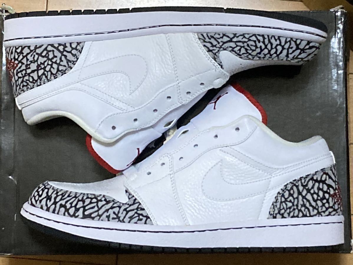 デッド NIKE AIR JORDAN 1 PHAT LOW Cement Grey ナイキ エア ジョーダン ファット ロー セメント グレー ダンク エスビー DUNK SB SUPREME_画像5