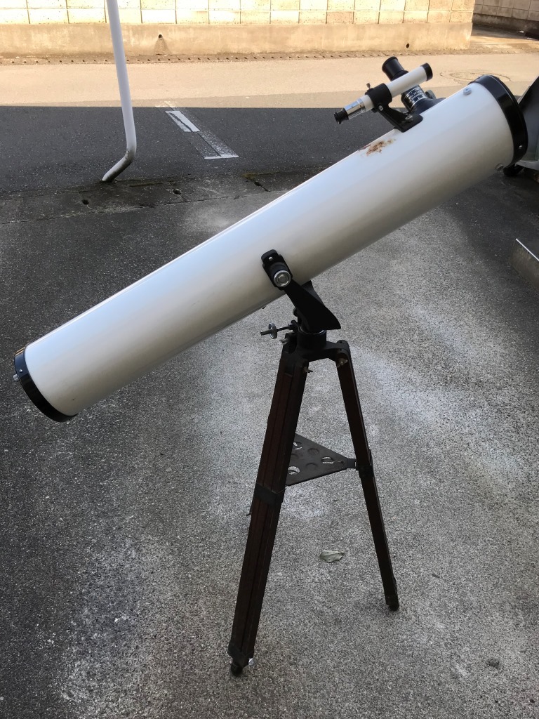 スリービーチ反射式望遠鏡 ビクトリー102 激レア ジャンク扱い　オブジェや小道具にどうぞ　昭和45年購入　径100/F900　送料出品者負担_画像6