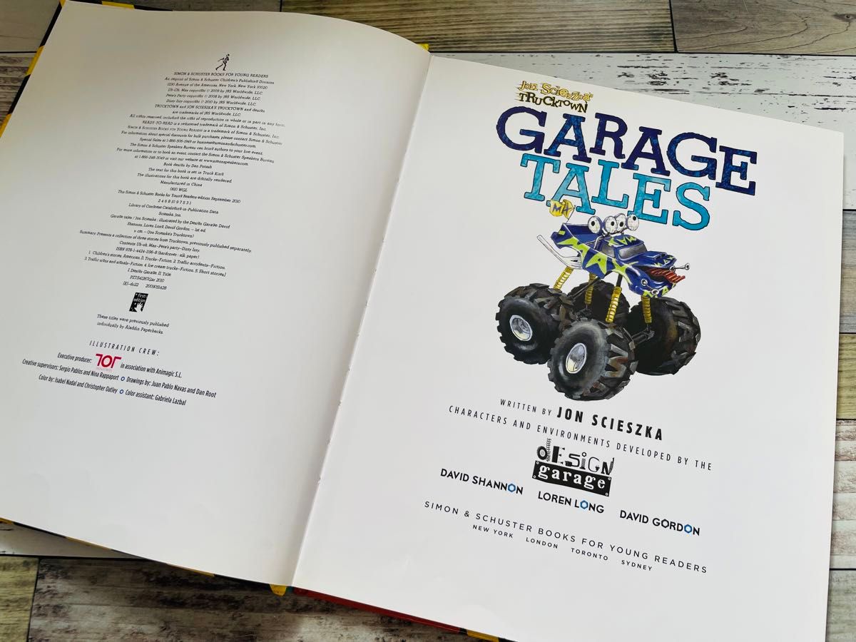 Garage Tales 洋書 英語 車 ハードカバー トラック 絵本