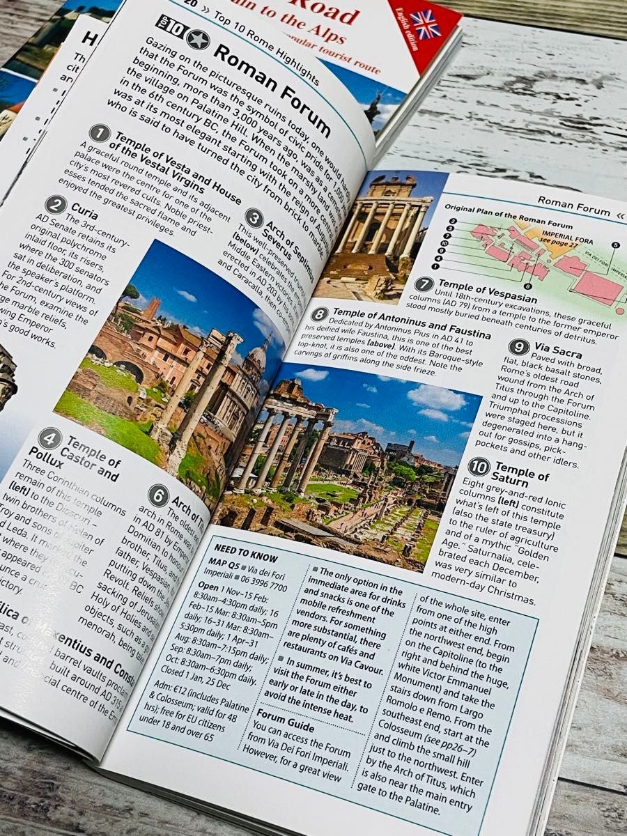 旅行 ガイドブック 地図 英語 イギリス ローマ アメリカ 3冊セット