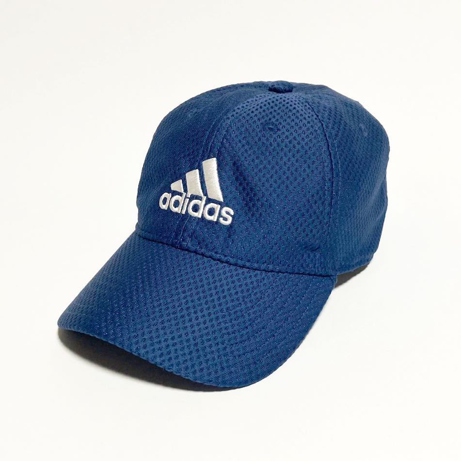 adidas ☆ ネイビー キャップ メッシュキャップ フリー 57-60cm ネイビー スポーツ テニス トレーニング ランニング アディダス■SHW266_画像1